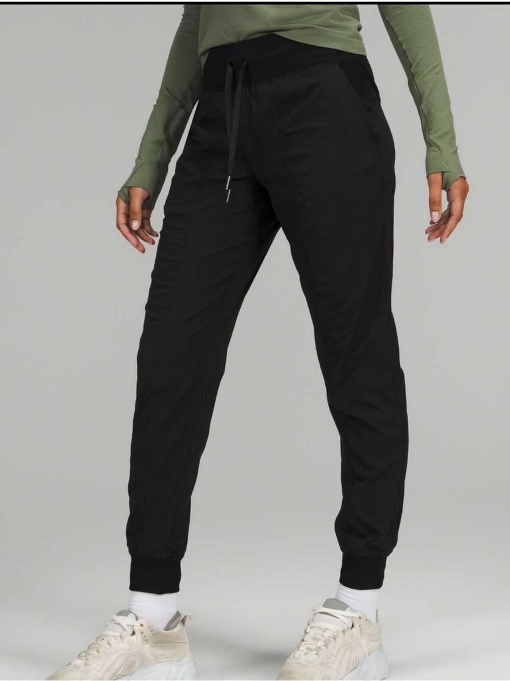 lululemon athletica Black Tapered Jogger Pants